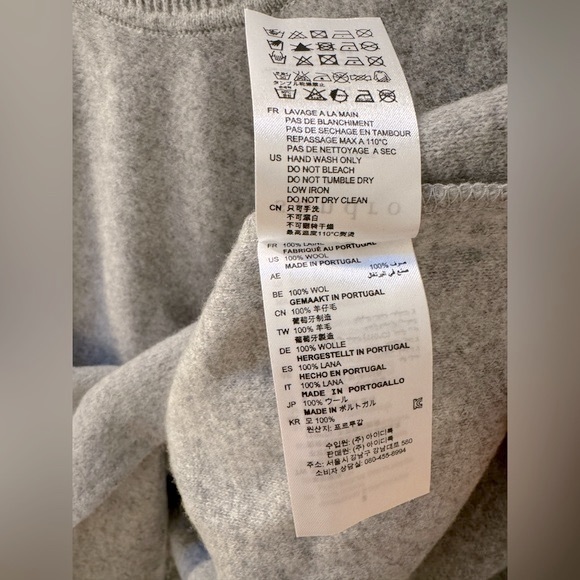 NEW Sandro 100% Wool Sweater with Embroidered Rose - Picture 7 of 7